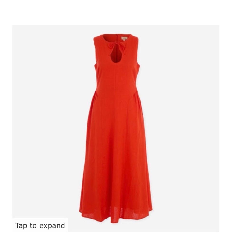Camila Coelho- burned orange- Keyhole midi Dress